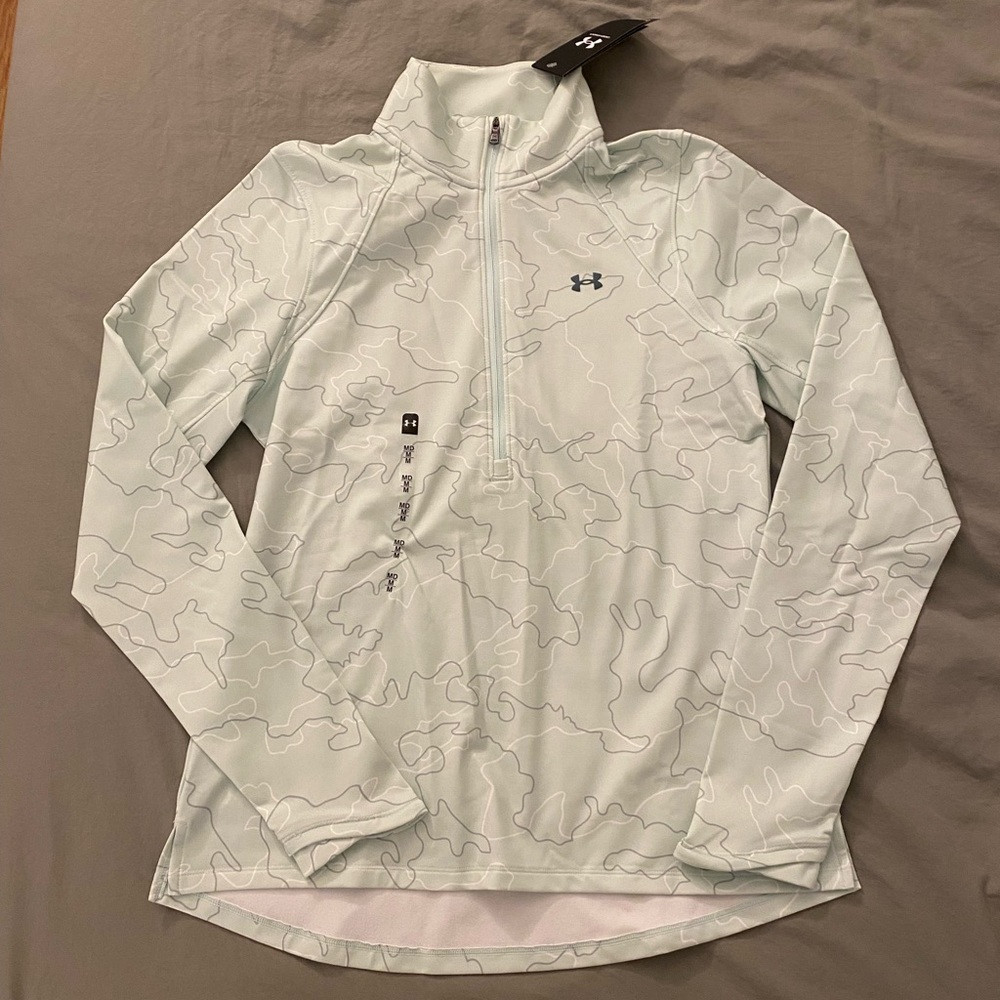 Under Armour Mint Green Coldgear Half Zip